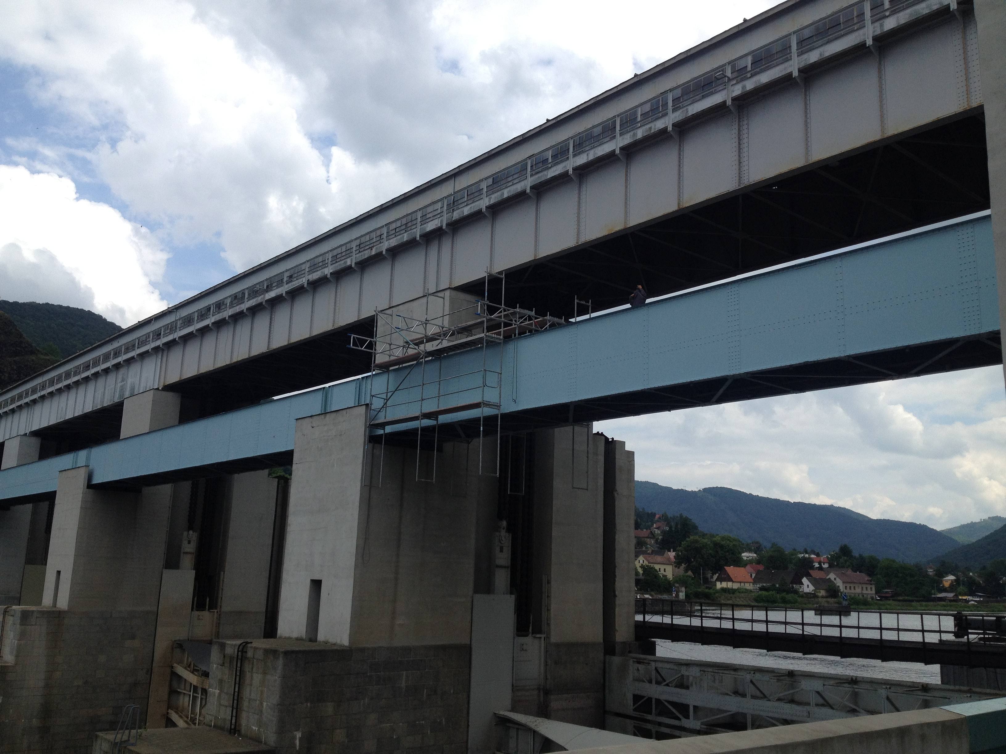 Water work Střekov, repair of a pedestrian bridge